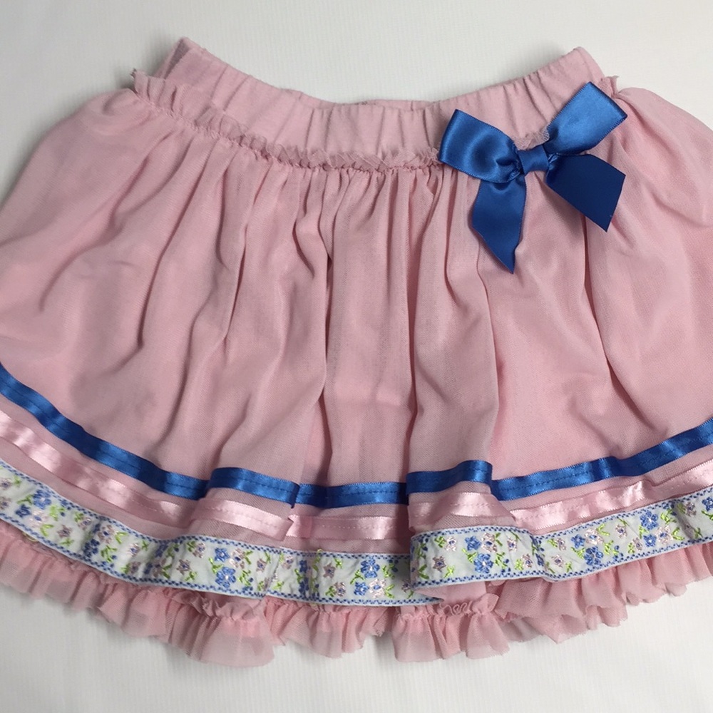 Girls xoxo fluffy sz 4 tutu floral ribbon skirt